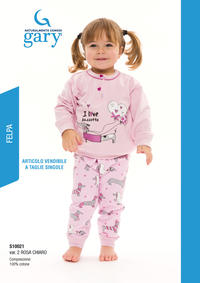 BABY GIRL'S S/L PAJAMAS S10021 Tellini S.r.l. Wholesale Clothing